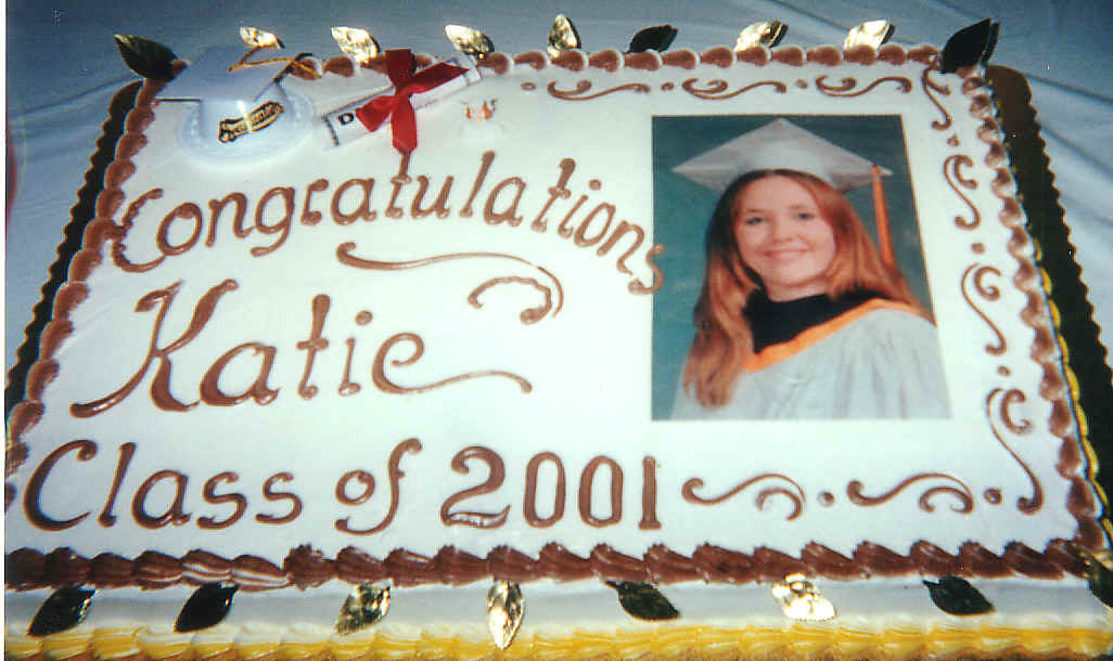 full sheet photo graduation cake
